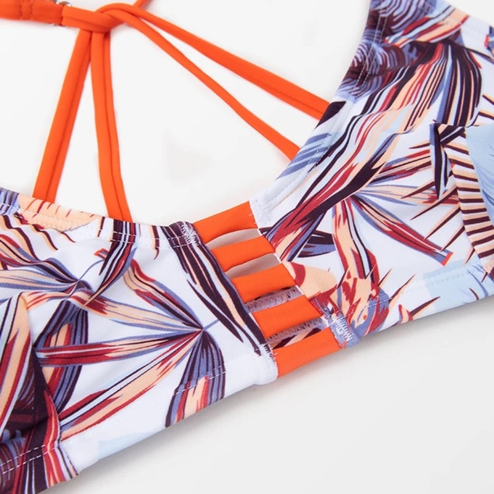 Hayley Tropical Cutout Front Bikini